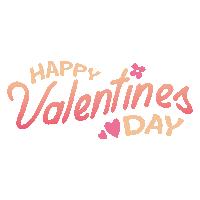 a happy valentine 's day greeting card with a flower and hearts