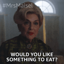 Would You Like Something To Eat Shirley Maisel GIF - Would You Like Something To Eat Shirley Maisel The Marvelous Mrs Maisel GIFs