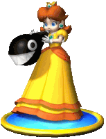 Princess Daisy Mario Party 4 Sticker - Princess Daisy Mario Party 4 Chomp Call Stickers