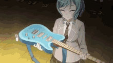 bandori bangdream animehappy anime guitar