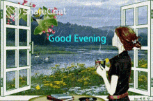 Good Evening Raining GIF - Good Evening Raining Pond GIFs