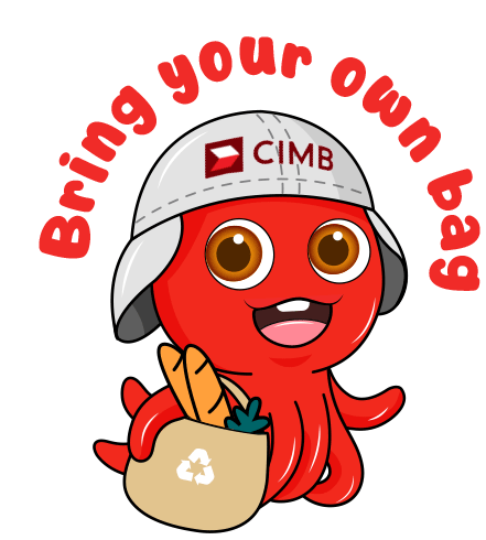 Cimb Octo Sticker - Cimb Octo Red Stickers