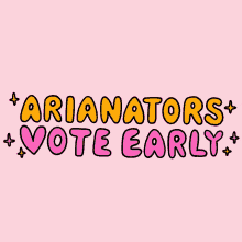 Ariana Ariana Grande GIF - Ariana Ariana Grande Arianators Vote GIFs
