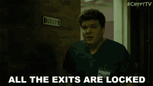 All The Exits Are Locked Panicked GIF - All The Exits Are Locked Panicked Worried GIFs