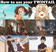 anime how to use a twintail tail anime tail