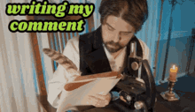 Writing My Comment Writing GIF - Writing My Comment Writing Comment GIFs