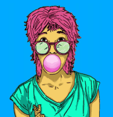 Bubblegum Bubble Girl GIF - Bubblegum Bubble Bubble Girl GIFs