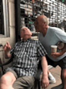 Old Men Teasing GIF