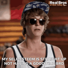 My Self Esteem Is Straight Up Not Having A Good Time Bro Peter Gilroy GIF - My Self Esteem Is Straight Up Not Having A Good Time Bro Peter Gilroy The Real Bros Of Simi Valley GIFs