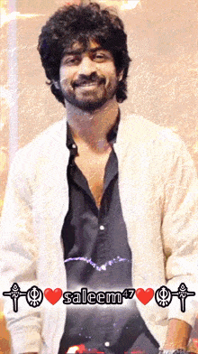 a picture of a man with the name saleem 47