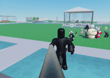 a screenshot of a video game shows a group of people including greedygoldfly