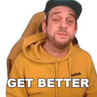 Get Better Doodybeard Sticker - Get Better Doodybeard Improve Yourself Stickers