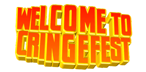 Animated Text Sticker - Animated Text Welcome To Cringefest Stickers
