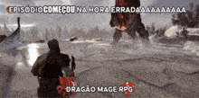 a screenshot of a video game that says dragoo mage rpg on it