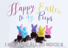 Happy Easter Peeps GIF - Happy Easter Peeps Bunny GIFs