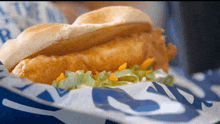 Culvers North Atlantic Cod Filet Sandwich GIF - Culvers North Atlantic Cod Filet Sandwich Seafood GIFs