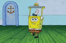 Ta Da GIF - Spongebob Funny Hamburger GIFs