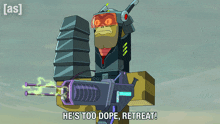 He'S Too Dope Retreat Rick And Morty GIF - He'S Too Dope Retreat Rick And Morty He'S Exceptionally Outstanding Retreat GIFs