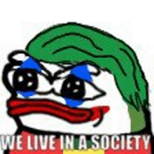 We Live In A Society Peepo GIF - We Live In A Society Peepo Pepe GIFs