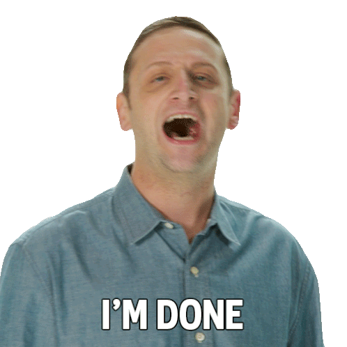 I'M Done Tim Robinson Sticker - I'M Done Tim Robinson I Think You Should Leave With Tim Robinson Stickers