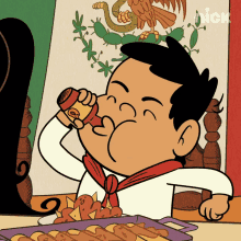 Chugging The Casagrandes GIF - Chugging The Casagrandes Hot Sauce GIFs