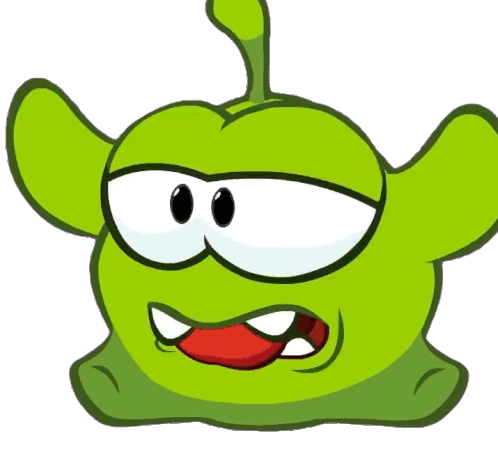 Disgusted Om Nom Sticker - Disgusted Om Nom Cut The Rope Stickers