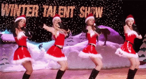 Mean Girls Santa Dress GIF - Mean Girls Santa Dress Dance - Discover & Share GIFs