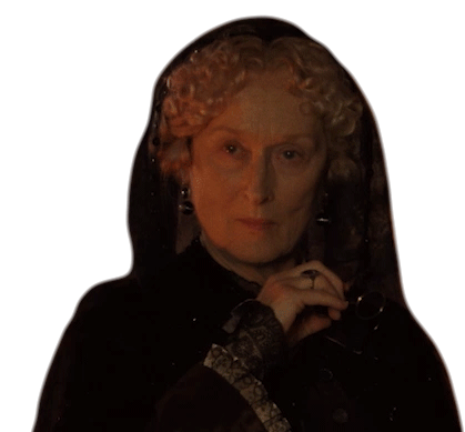 Meryl Streep Aunt March Sticker - Meryl Streep Aunt March Doubt Stickers
