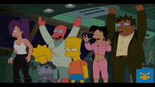 Futurama Simpsons GIF - Futurama Simpsons Cheer GIFs