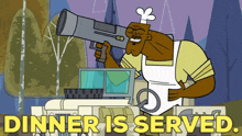 Total Drama Chef Hatchet GIF - Total Drama Chef Hatchet Dinner Is Served GIFs