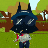 a cartoon character with a hat that says i 've gone missing