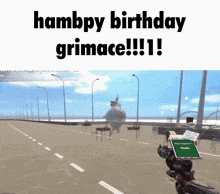 Grimace Birthday GIF - Grimace Birthday Happy Birthday GIFs