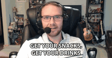 Get Your Snacks Get Your Drinks GIF
