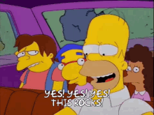 Homer Simpson Yes GIF - Homer Simpson Yes Rocks GIFs