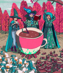 Hot Chocolate Witches GIF - Hot Chocolate Witches Witchcraft GIFs
