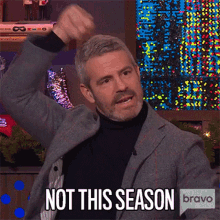 Not This Season Andy Cohen GIF - Not This Season Andy Cohen Watch What Happens Live GIFs