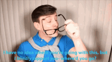 Thomas Sanders Patton GIF - Thomas Sanders Patton Blindly Support GIFs