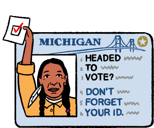 Vote Election Season Sticker - Vote Election Season Michigan Election Stickers