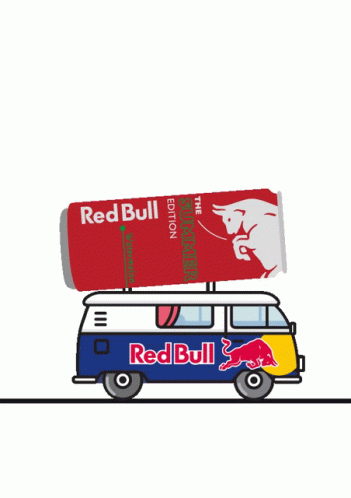 Duftende Sammenlignelig Tilskyndelse Traveling Red Bull Sticker - Traveling Red Bull Van - Discover & Share GIFs