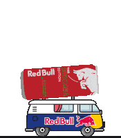 Traveling Red Bull Sticker - Traveling Red Bull Van Stickers