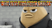 a picture of a cartoon character with the words " dies from challenge x12the " written on it
