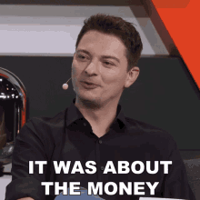 It Was About The Money Rene Butler GIF - It Was About The Money Rene Butler Overtakegg GIFs