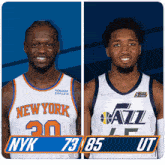 New York Knicks (73) Vs. Utah Jazz (85) Third-fourth Period Break GIF - Nba Basketball Nba 2021 GIFs