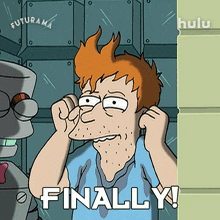 finally philip j fry futurama at last after a long time