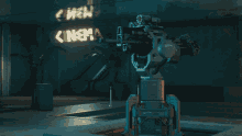 gun turret cyberpunk2077 cinema robot gun