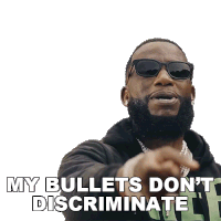 My Bullets Dont Discriminate Gucci Mane Sticker - My Bullets Dont Discriminate Gucci Mane All Dz Chainz Song Stickers