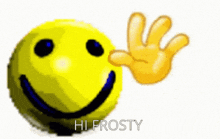 Hi Frosty Hi GIF - Hi Frosty Hi Wave Emoji GIFs