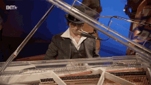 Playing Piano Hudson Thames GIF - Playing Piano Hudson Thames Elton John GIFs