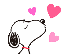 Snoopy Kiss Sticker - Snoopy Kiss Heart Stickers