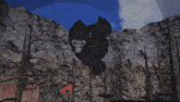 a computer generated image of a gorilla in a hooded jacket